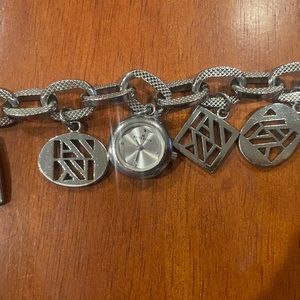 Anne Klein Charm Bracelet Watch.